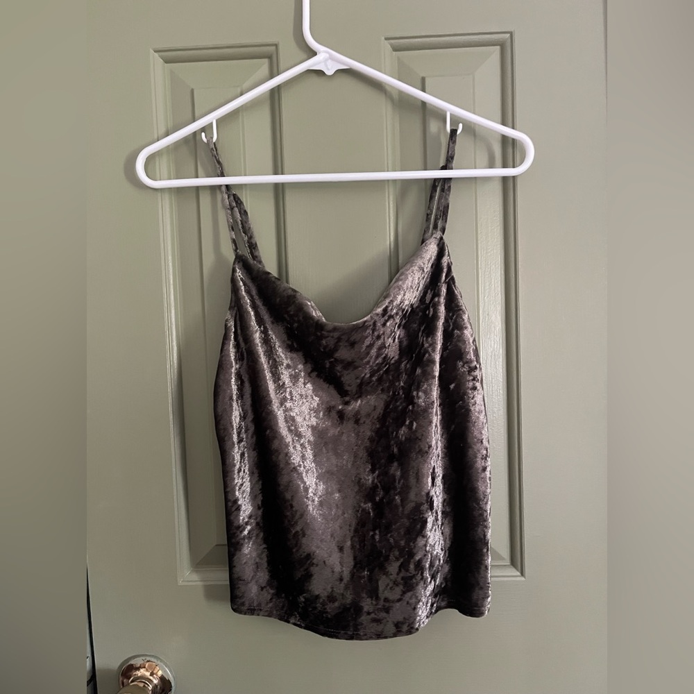 FREE PEOPLE Velvet Cowl Neck Cami